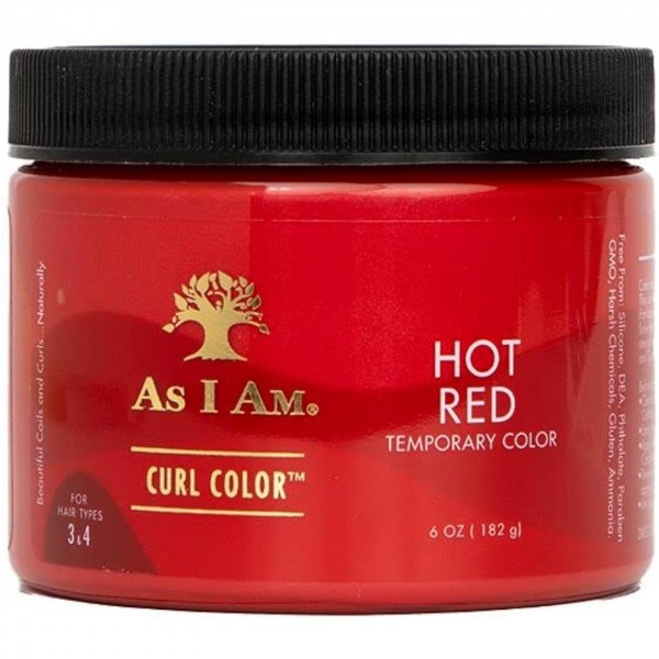 Gel colorant cu efect temporar, Rosu Aprins (Hot Red), As I Am, 182g Gel colorant cu efect temporar, Rosu Aprins (Hot Red), As I Am, 182g